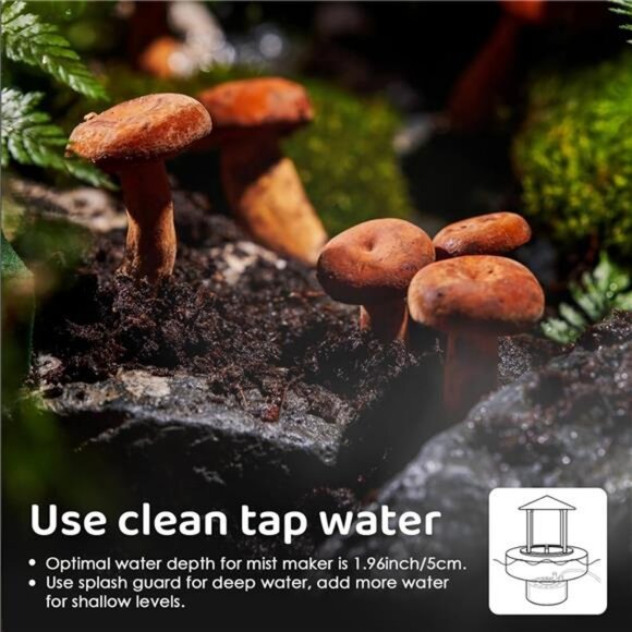 Mist Maker 350ml/H, Halloween Party Ultrasonic Pond Fogger Aluminum Mister - Picture 4 of 7